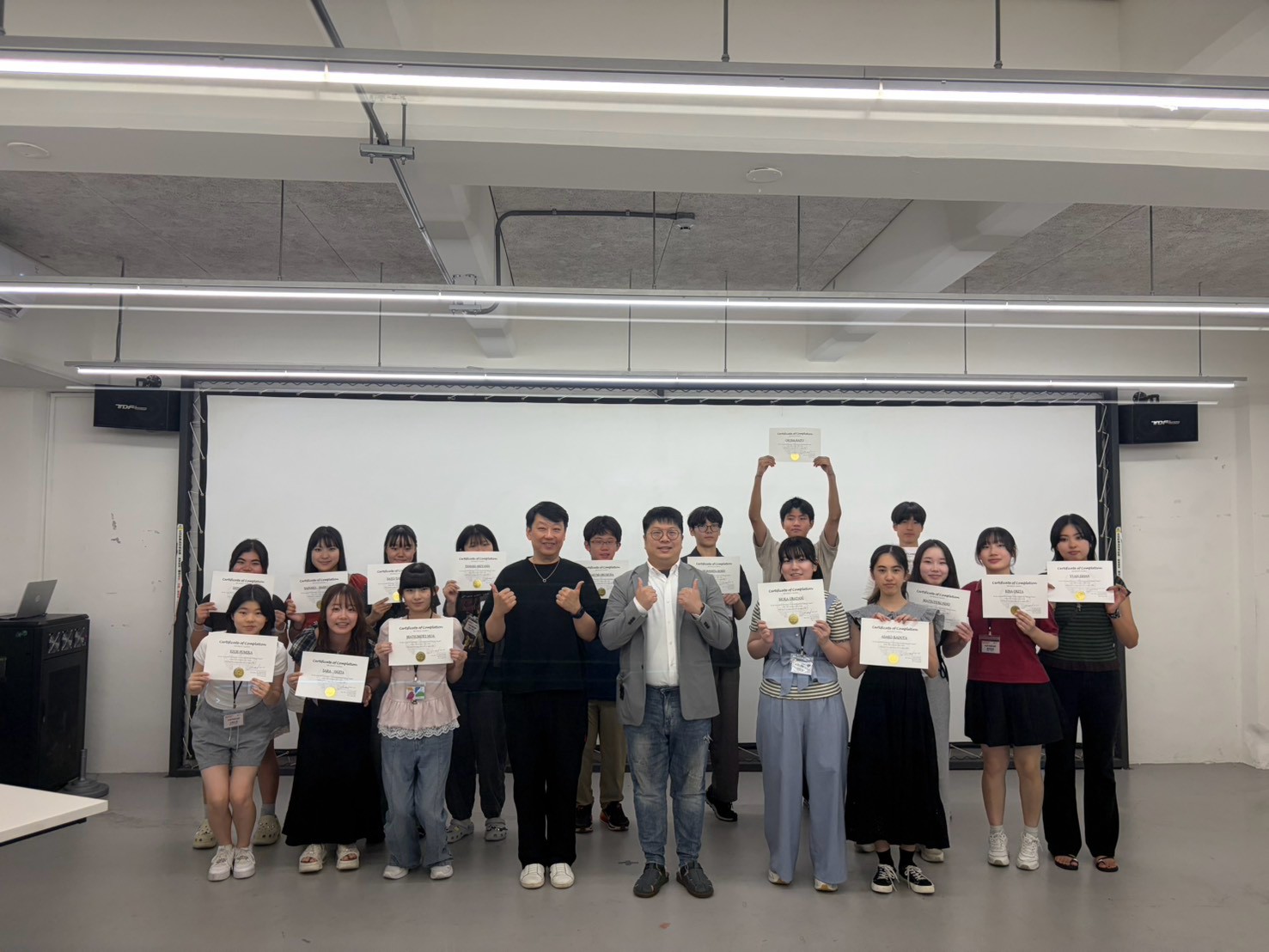 結業典禮成果發表會現場